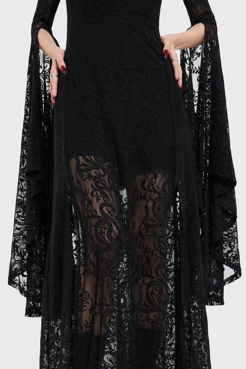 Ophidian Lace Maxi Dress