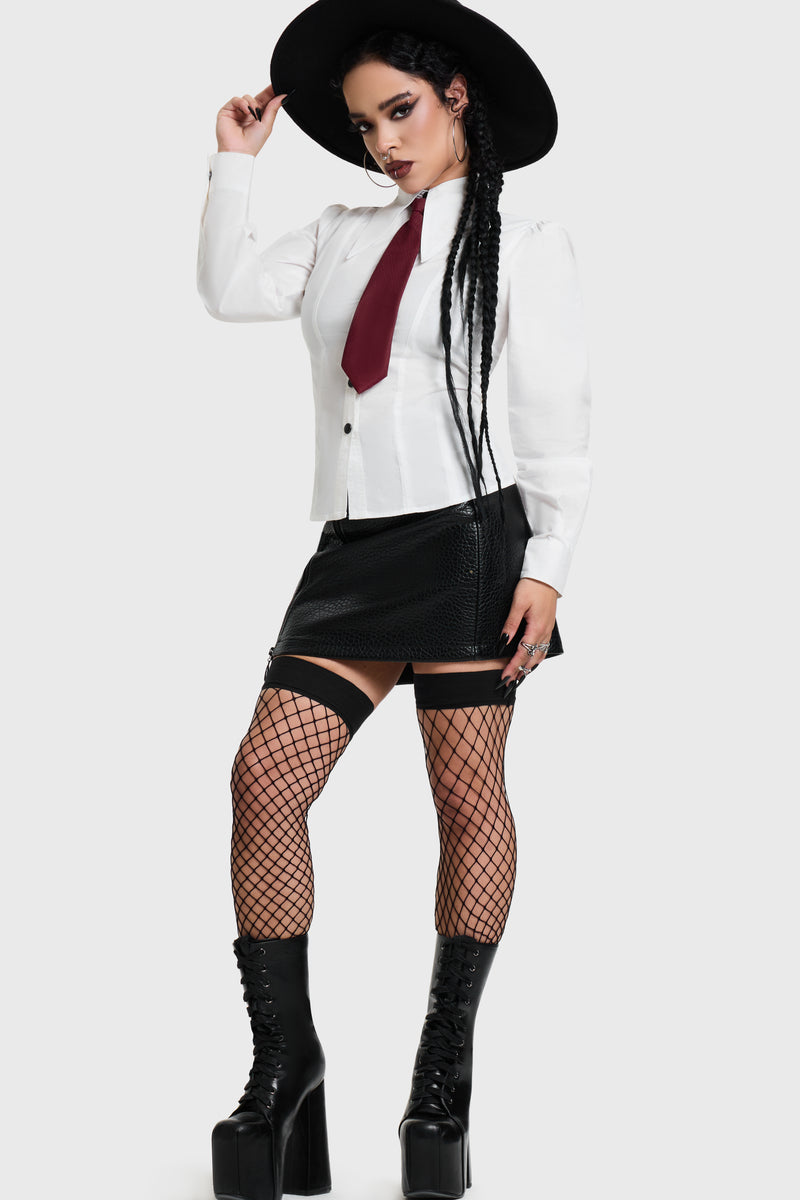 OPHIDIAN POPLIN SHIRT