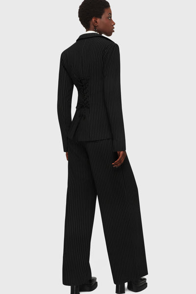 Oblivienne Jacket [Black Pinstripe]