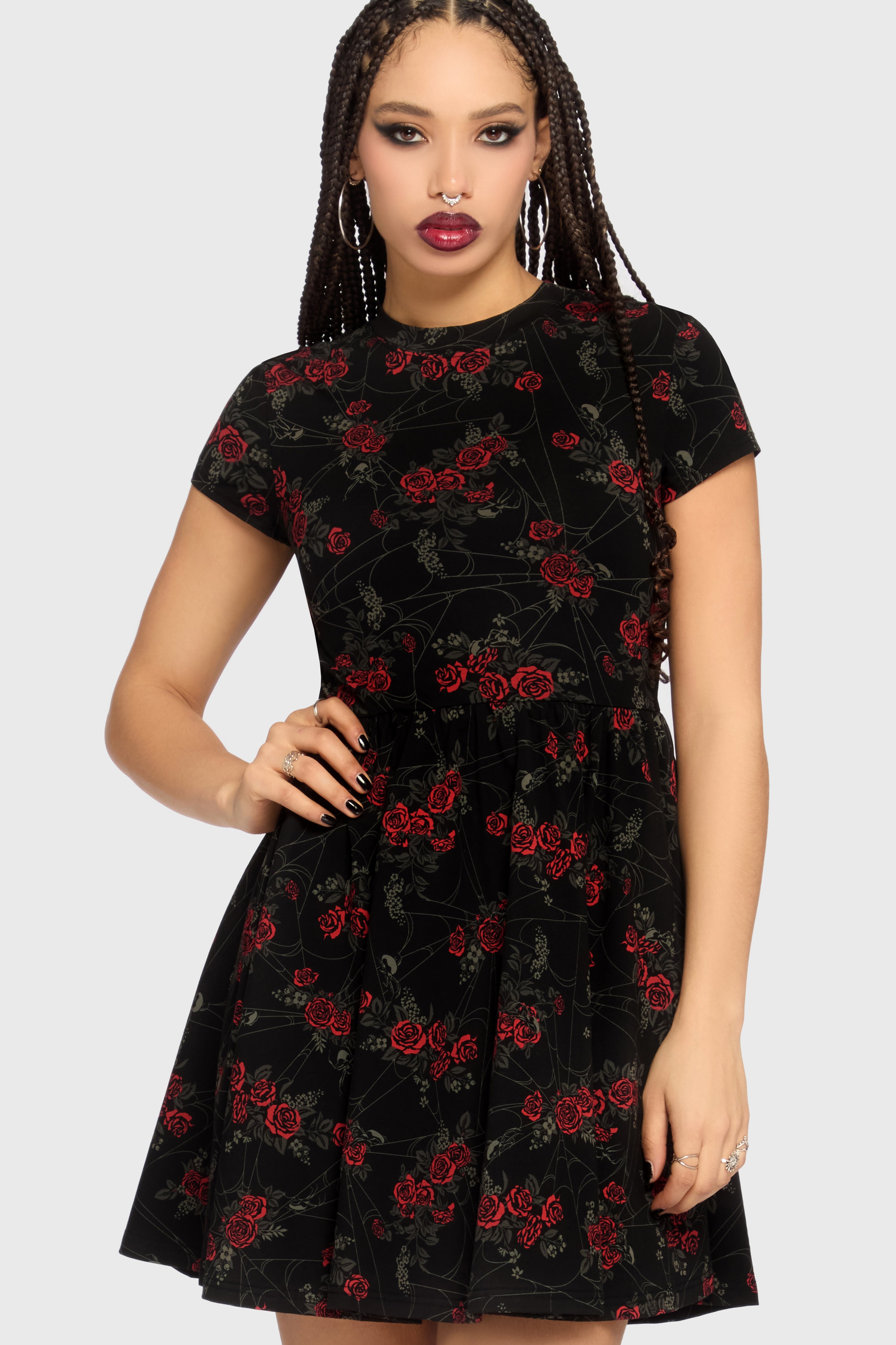 Poisoned Rose Mini Dress ‐ KILLSTAR