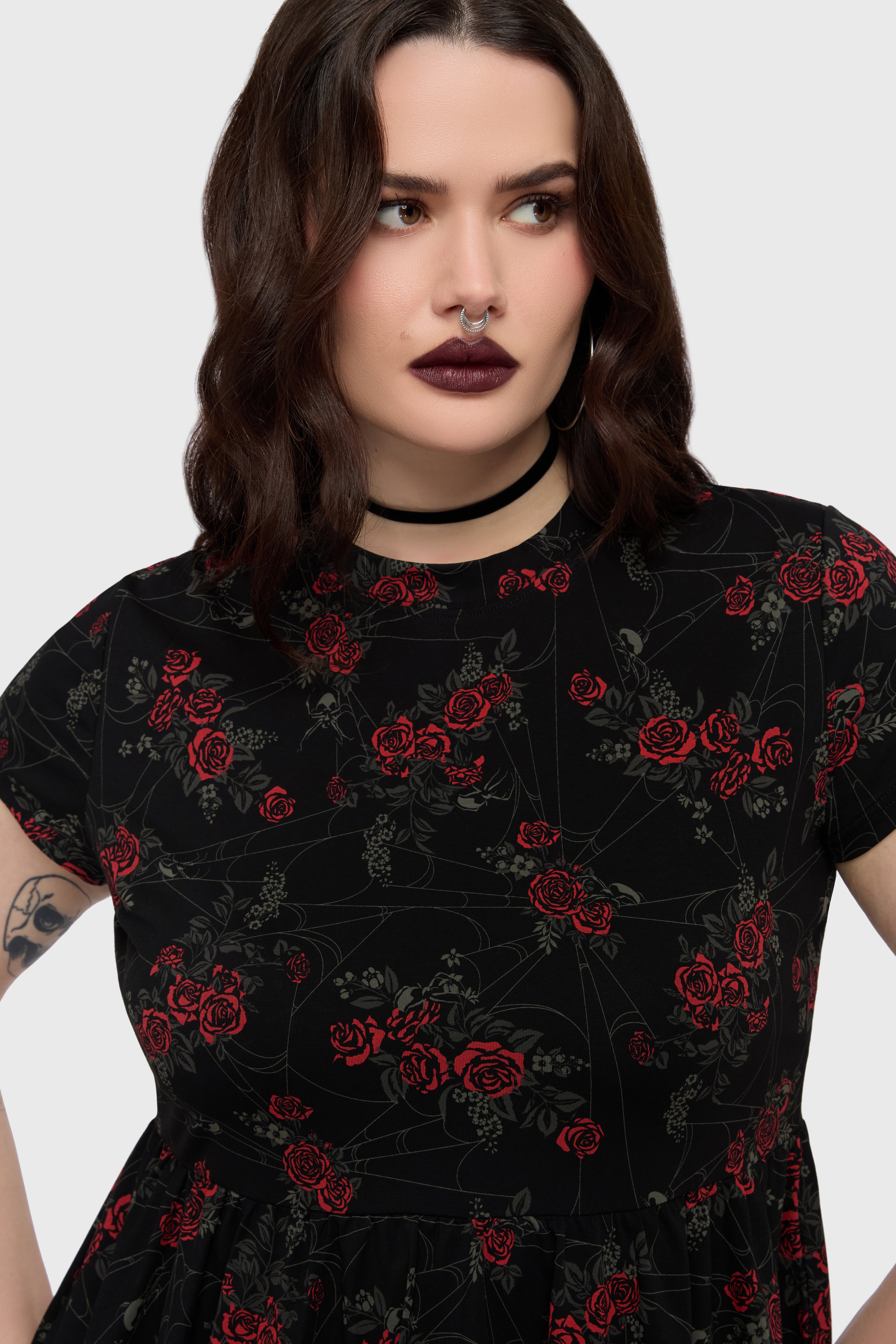 Poisoned Rose Mini Dress ‐ KILLSTAR