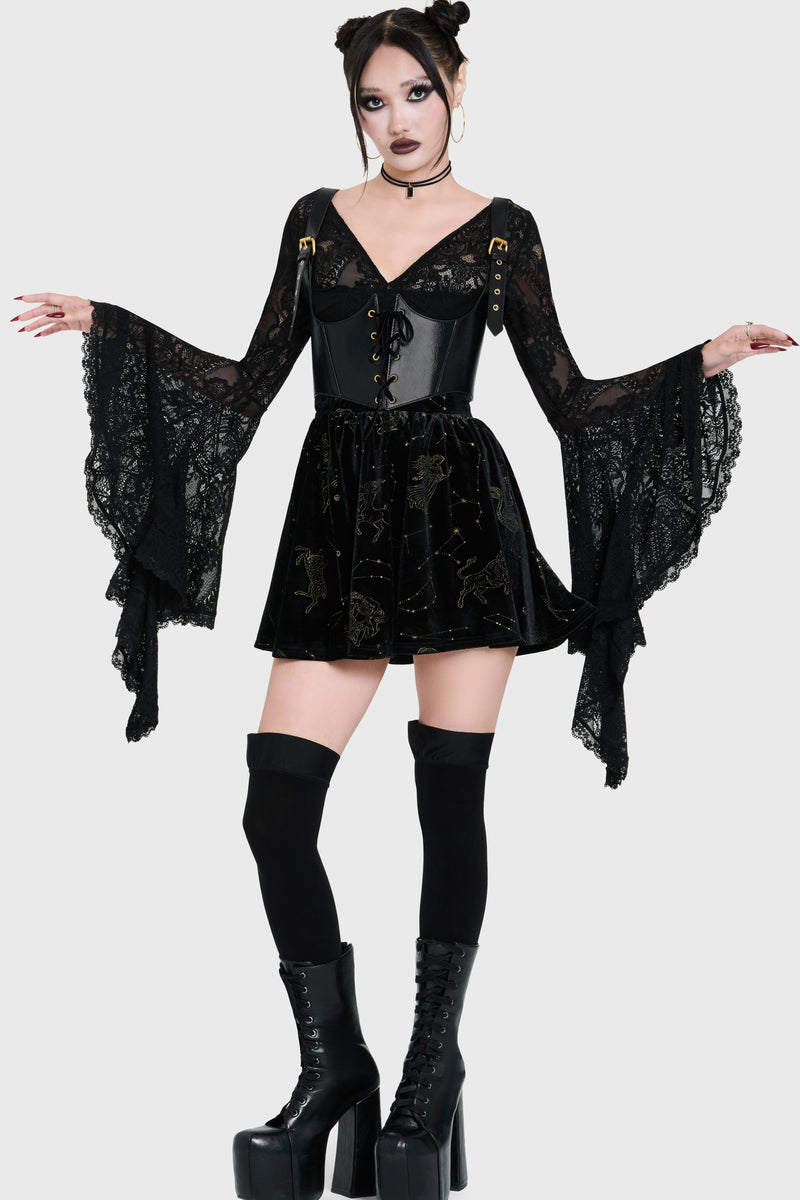 Polaris Night Mini Skirt