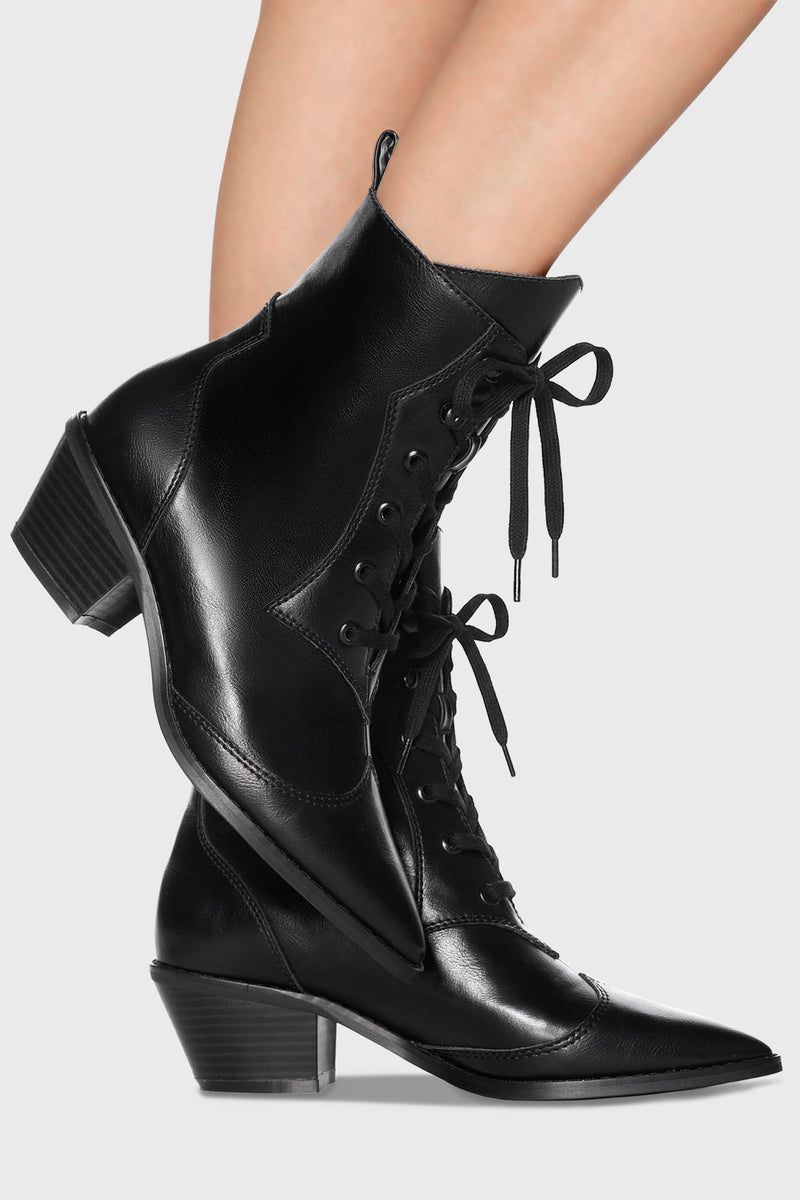 Raven Pointed-Toe Bootie | Killstar