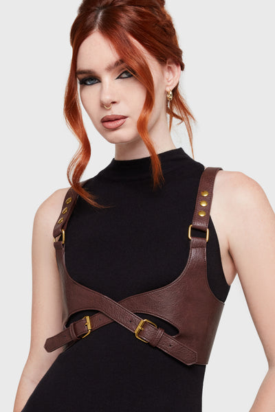 Roseate Harness [Brown/Gold]