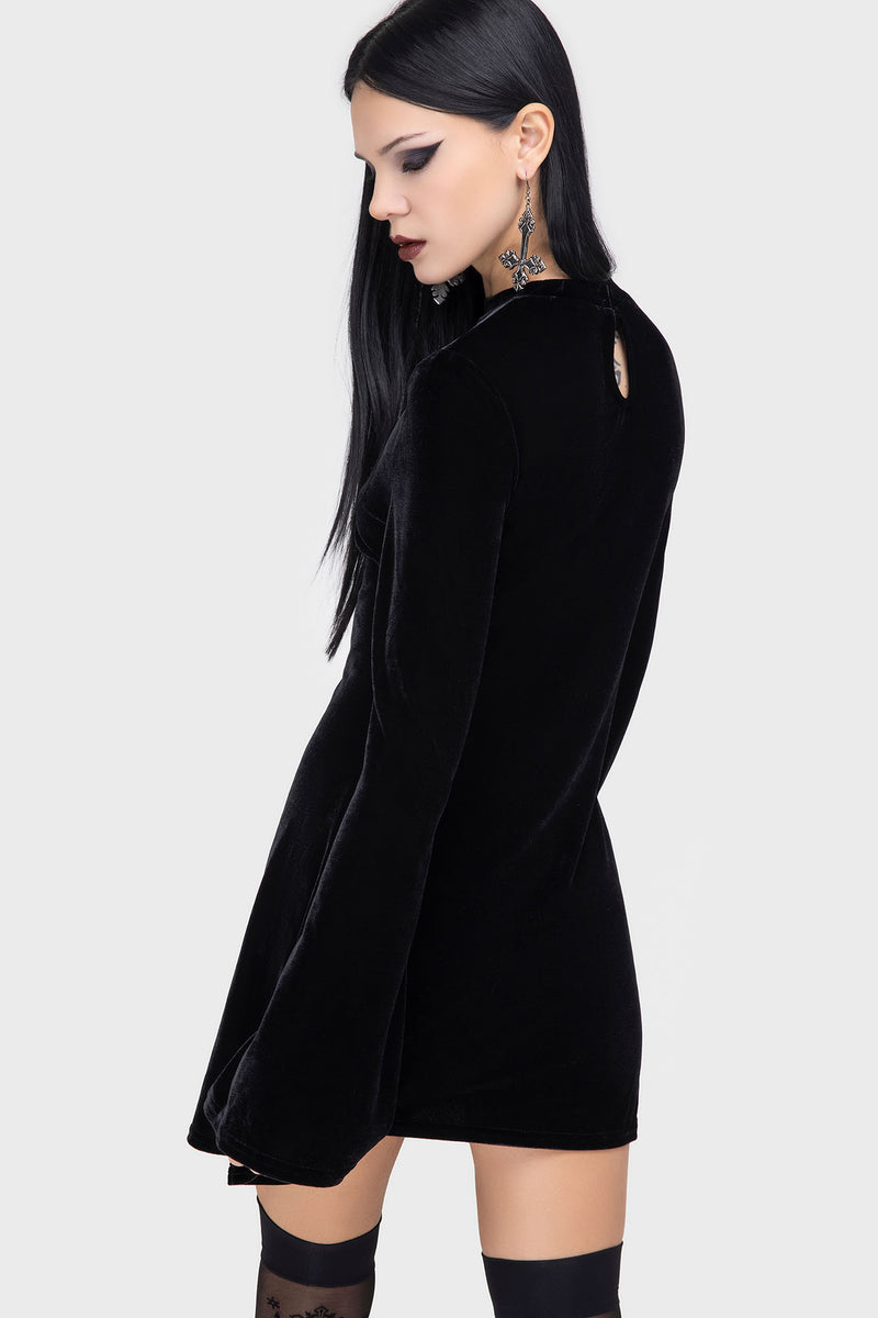 Serenade Of Shadows Mini Dress