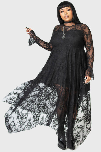 Shadow Figure Maxi Dress