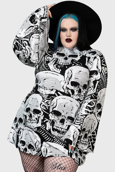 Skeleton Season Mini Dress