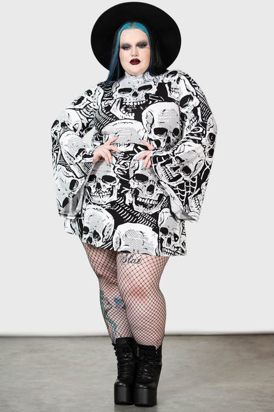 skeleton dress Hand Beaded This sheer Capriole Skeleton dress - Eragatory