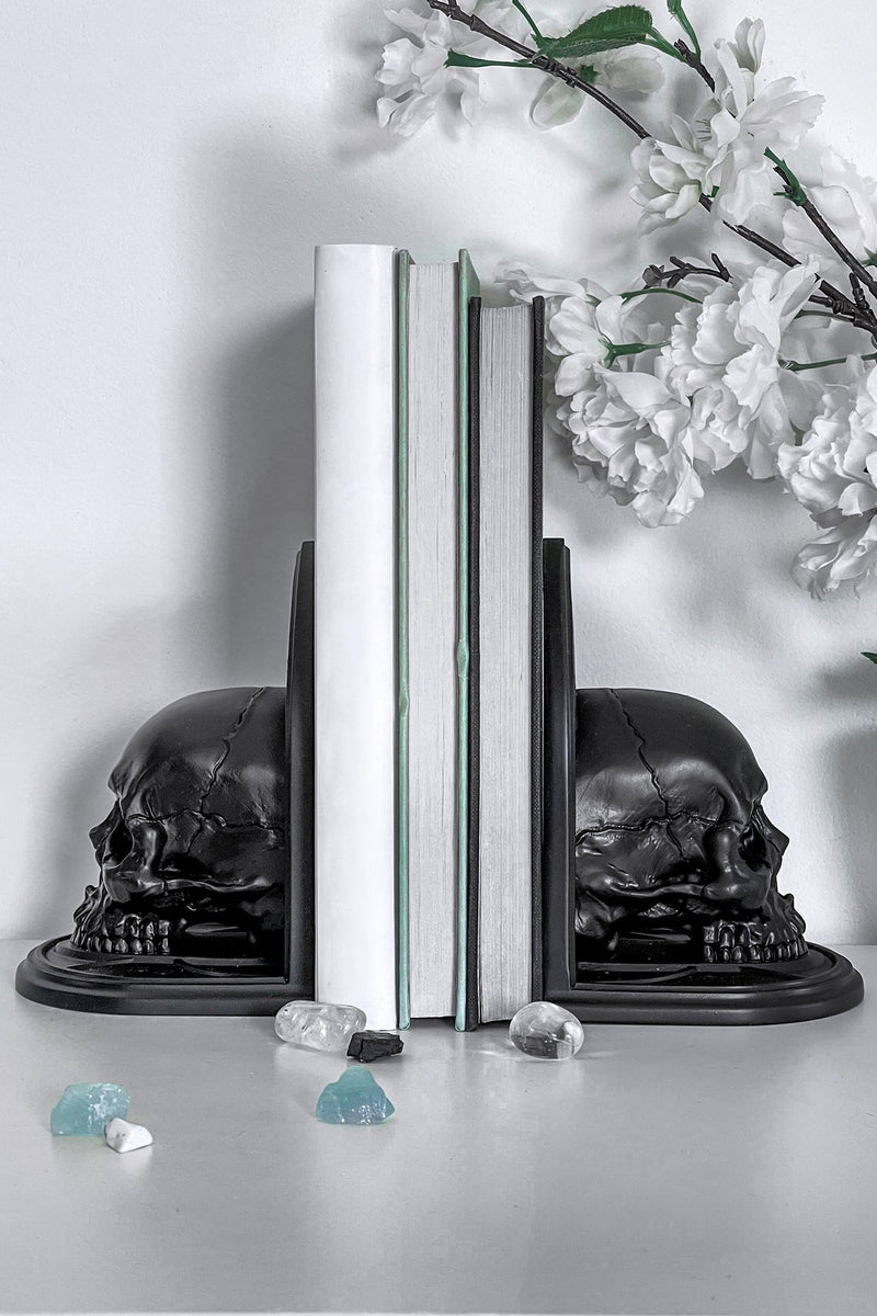 Skull Bookends