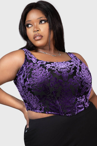 Snarl Corset Top [PURPLE]