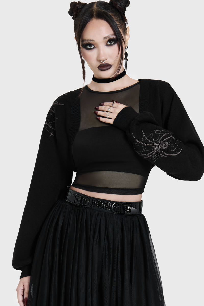 Spiderella Knitted Bolero