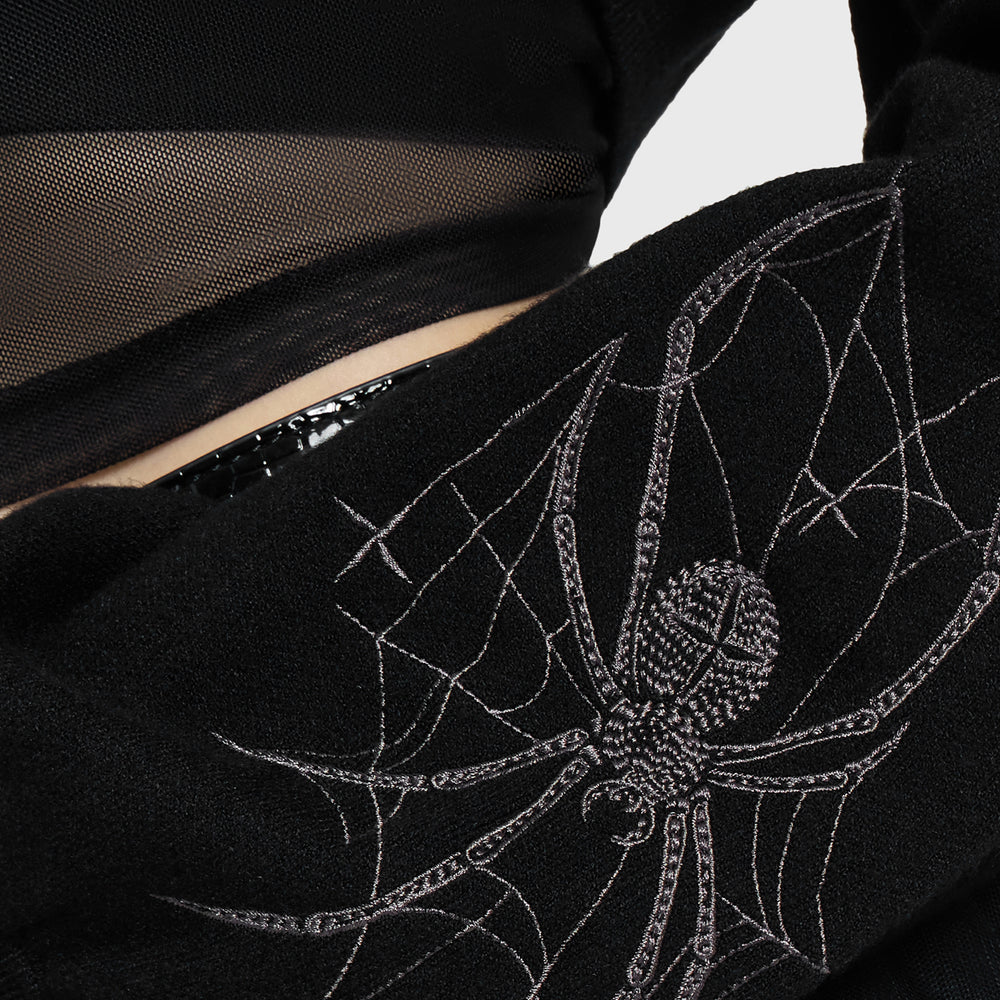 Spiderella Knitted Bolero & KILLSTAR
