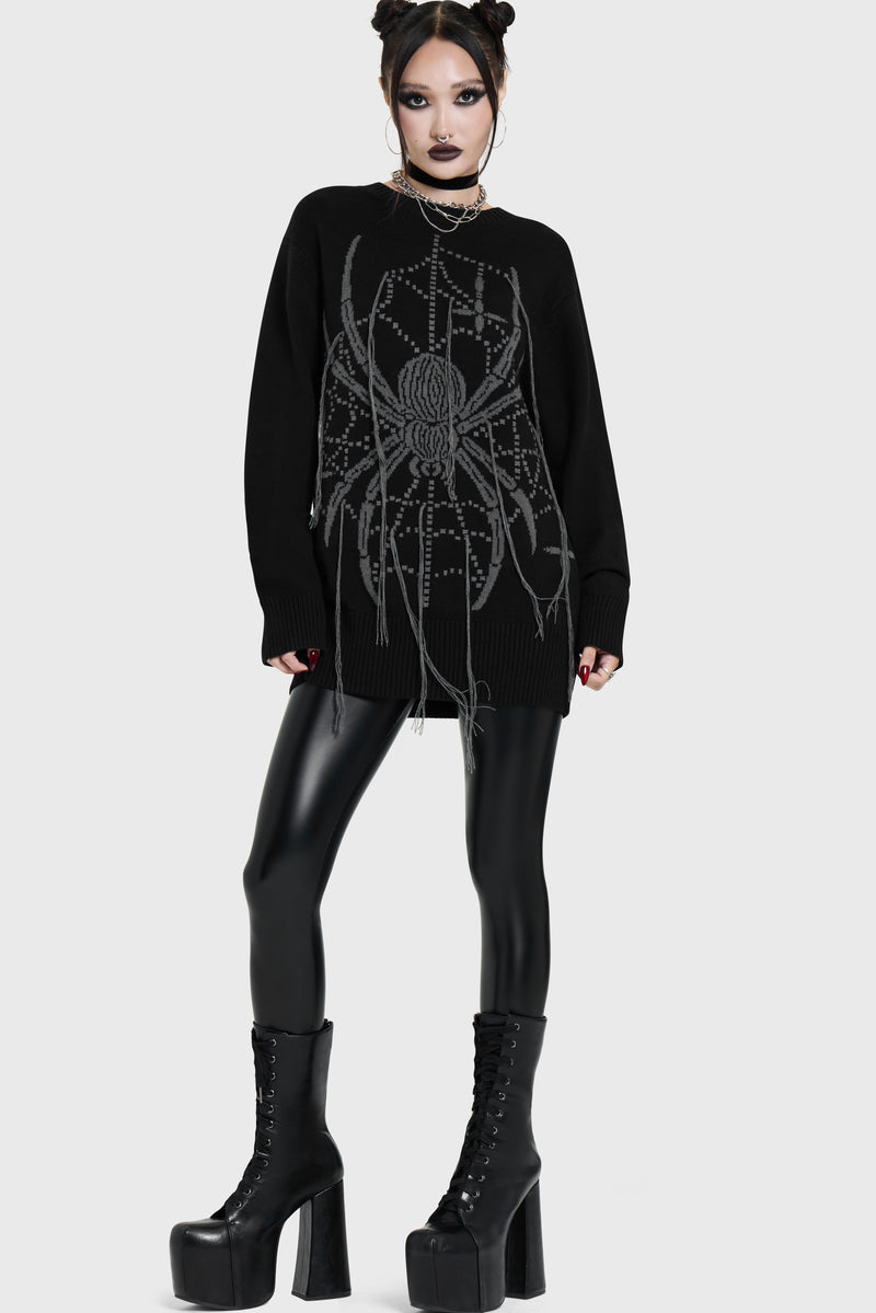 Spiderella Knitted Sweater