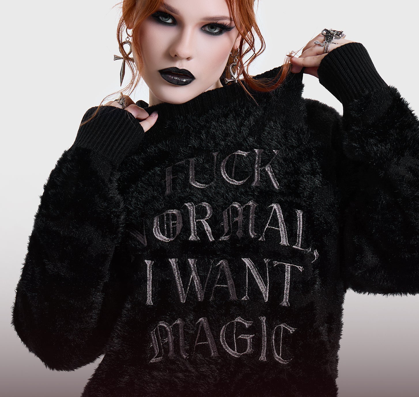 Final Dictvm Crop Hoodie ‐ KILLSTAR