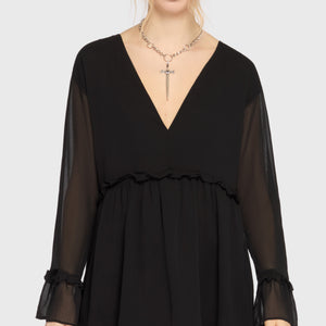 Seraph In Ash Mini Dress [BLACK]
