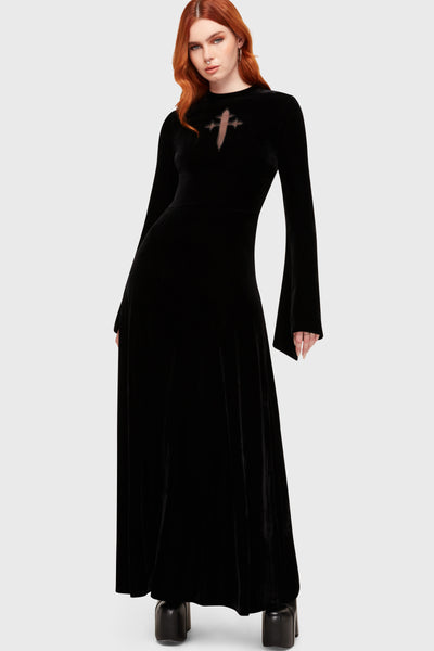 Serenade Of Shadows Maxi Dress - XXL / Black Serenade Of Shadows Maxi Dress - XXL / Black