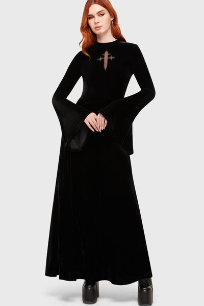 Serenade Of Shadows Maxi Dress