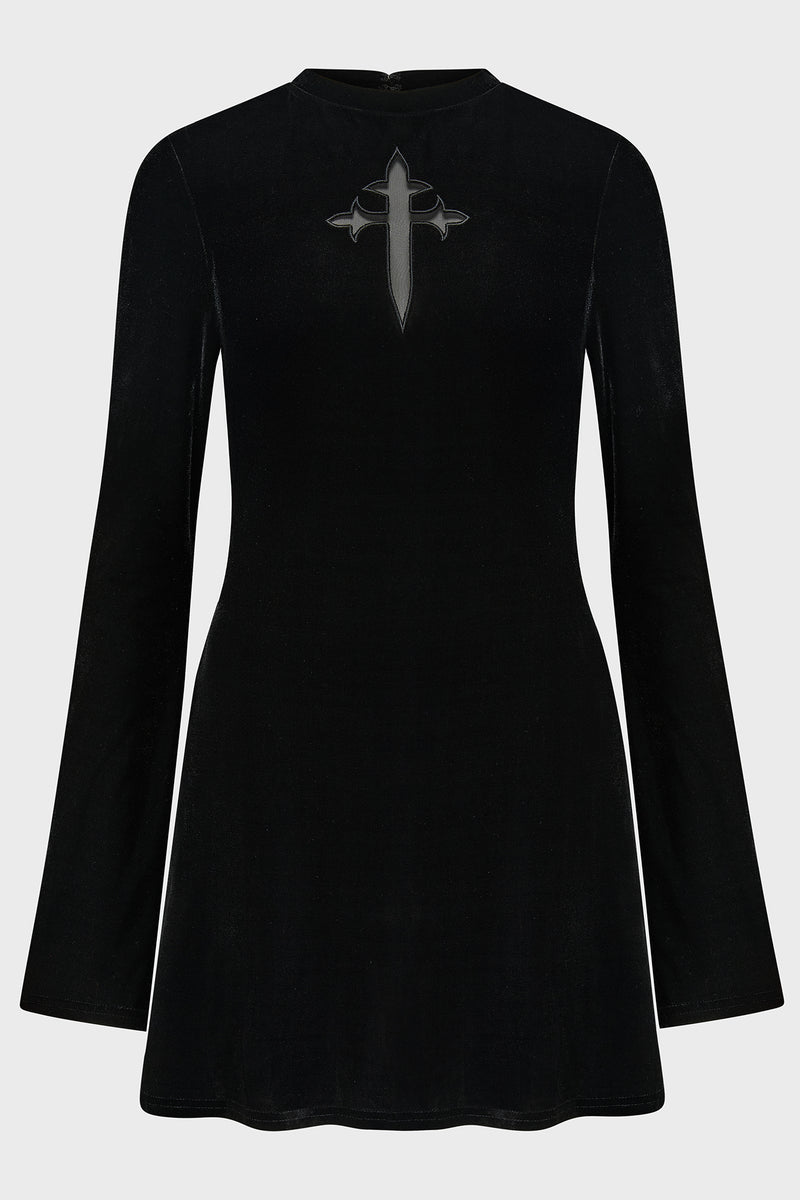 Serenade Of Shadows Mini Dress