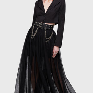 Shade Empress Maxi Skirt [Black]