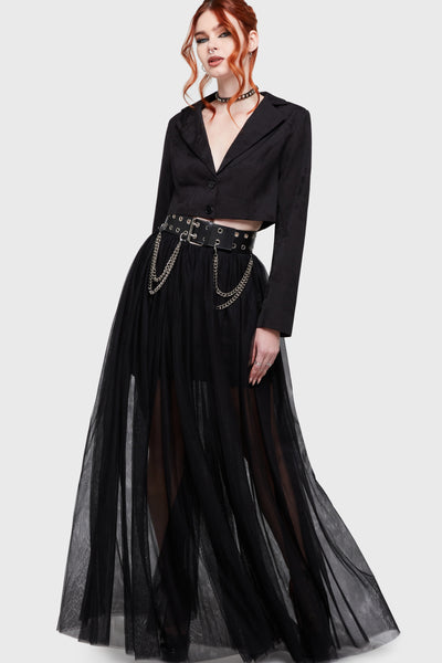 Shade Empress Maxi Skirt [Black]