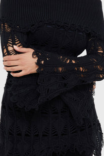 Shadow Wine Sweater [BLACK]