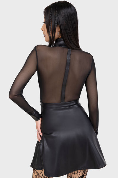 killstar mesh dress women's dress KILLSTAR - Evenescent Mesh Maxi
