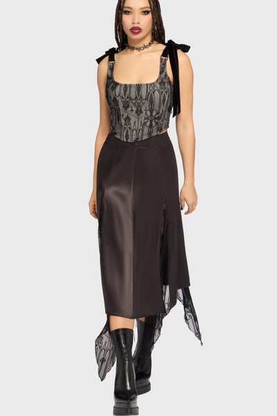 Spectral Serenity Midi Skirt