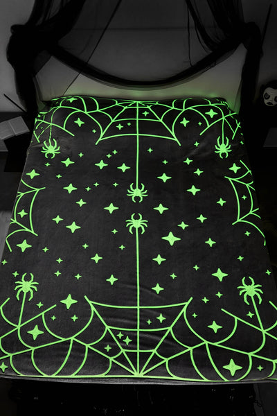 Spider Space Glow Blanket