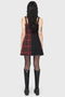 Tartan Marie Zip Dress [BURGUNDY]