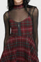 Tartan Riot Dress [BURGUNDY]