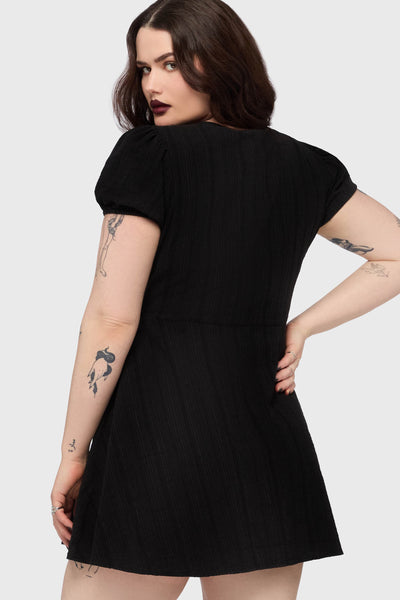 embroidered black mini dress Raisa Mini Black Embroidered Velvet Dress 36