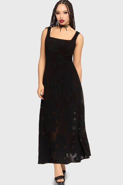 jacquard maxi dress The Hollow Jacquard Maxi Dress