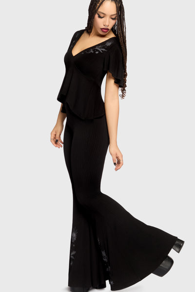 Thistina Embroidered Flares