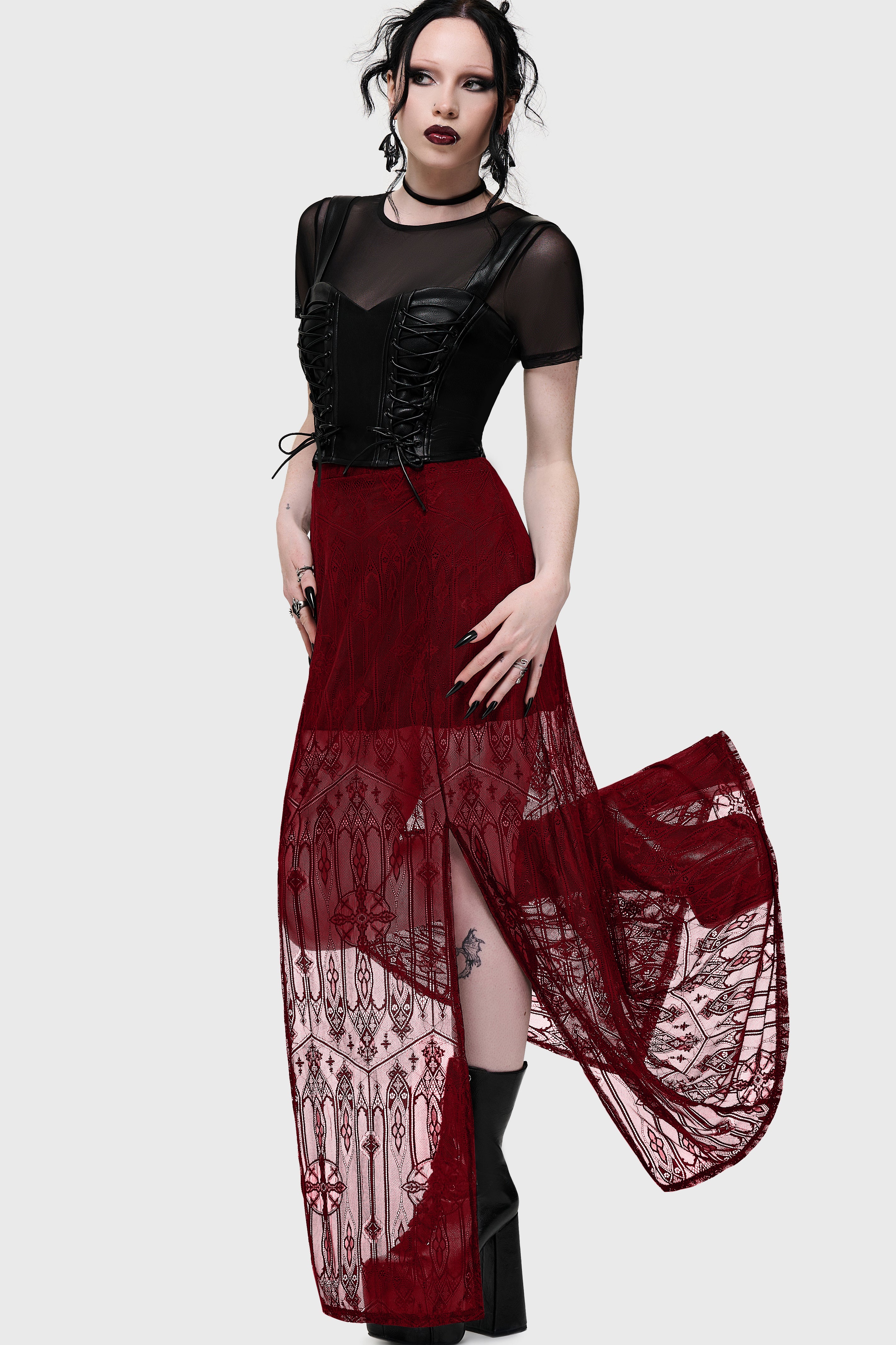 Transept Maxi Skirt ‐ KILLSTAR