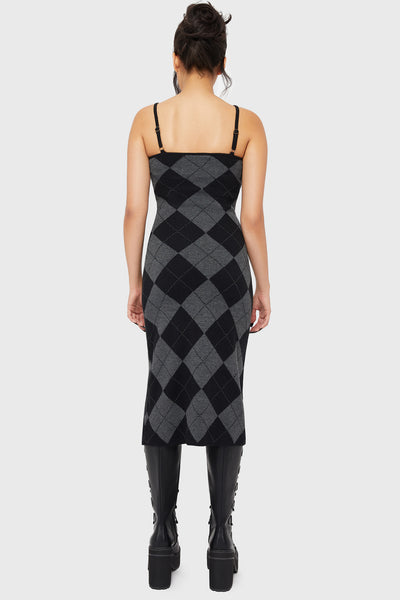 Twilight Argyle Midi Dress