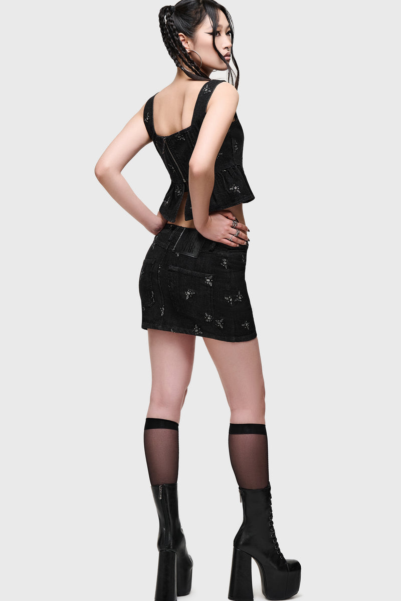 Twilight Swarm Mini Skirt