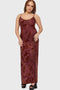 Twilight Viper Flocked Maxi Dress
