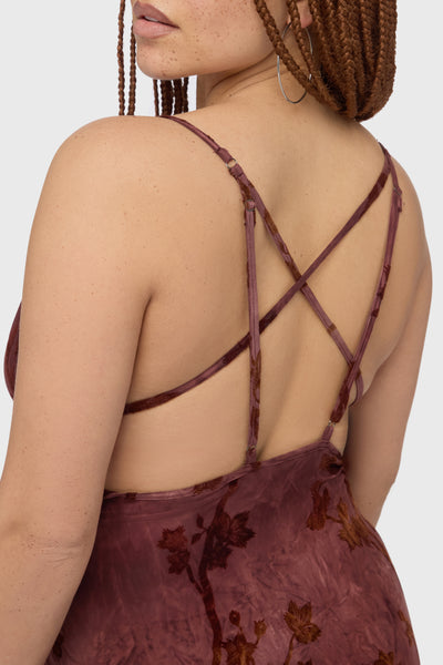 cut out detail maxi dress in viper Viper Cut Out Maxi Dress by Murci