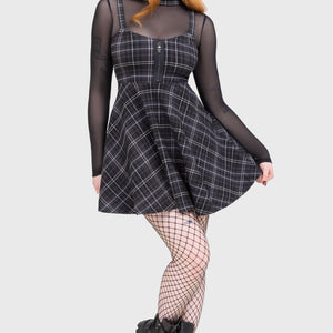 Tartan Riot Dress [GREY]