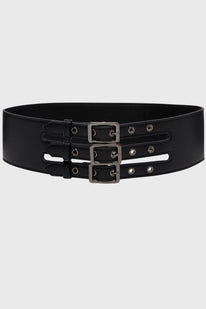 Venomous Rose Triple Buckle Belt