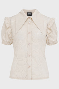 Vexina Collar Blouse [Ivory]