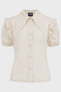 Vexina Collar Blouse [Ivory]