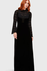 Veil Of Ashes Underbust Maxi Dress