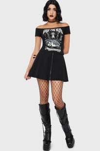 killstar wake the dead shirt dress Skater Dress Dolls Kill Killstar Wednesday Dress KillstarMexico Wake The Dead Shirt-Dress By Killstar Tallas: XS A Costo: Pagos De $250 Aparta Con