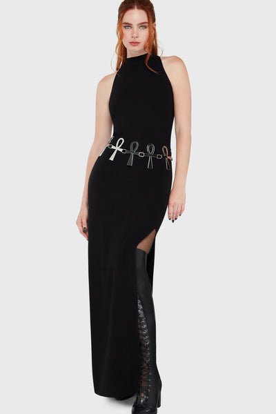 killstar bodycon dress Distressed Stripe Bodycon Dress