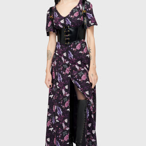 Willow Wisp Short Sleeve Maxi Dress