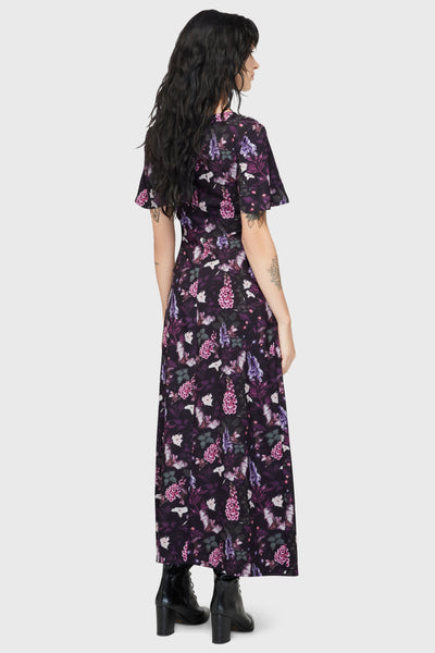 Willow Wisp Short Sleeve Maxi Dress - XS / Purple Willow Wisp Short Sleeve Maxi Dress - XS / Purple