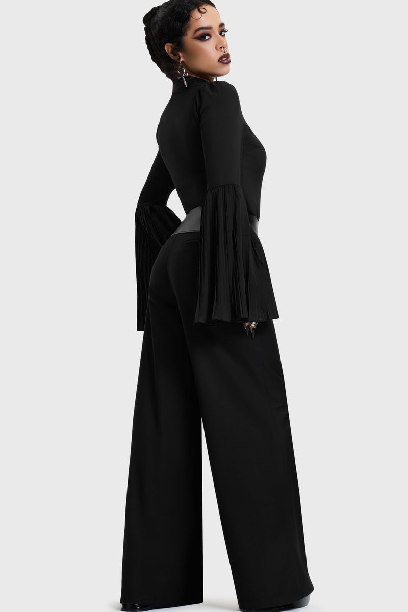 Witchmarked Zip Up Front Corp Trousers