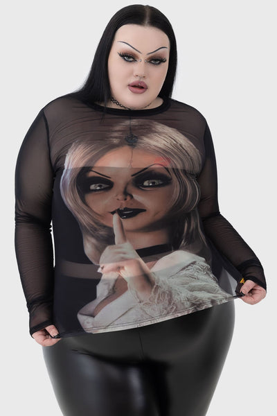 You're A Doll Mesh Top [PLUS]