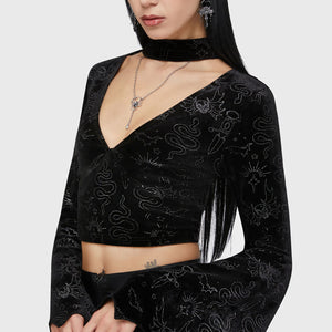 Yours Cruelly Bat Sleeve Top